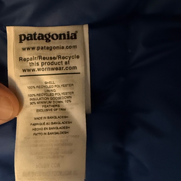 Men's Blue Patagonia Puffer Jacket size XL - Picture 7 of 11